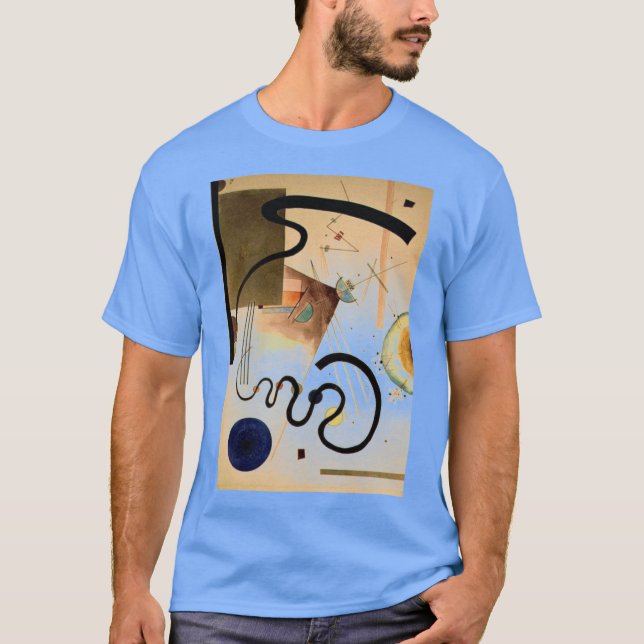 Kandinsky Abstract Artwork Carolina Blue T-Shirt (Front)