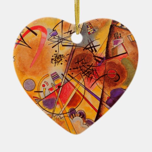 Kandinsky Abstract Artwork Ceramic Ornament