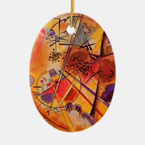 Kandinsky Abstract Artwork Ceramic Ornament