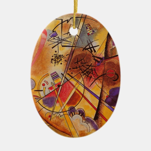 Kandinsky Abstract Artwork Ceramic Ornament (Front)