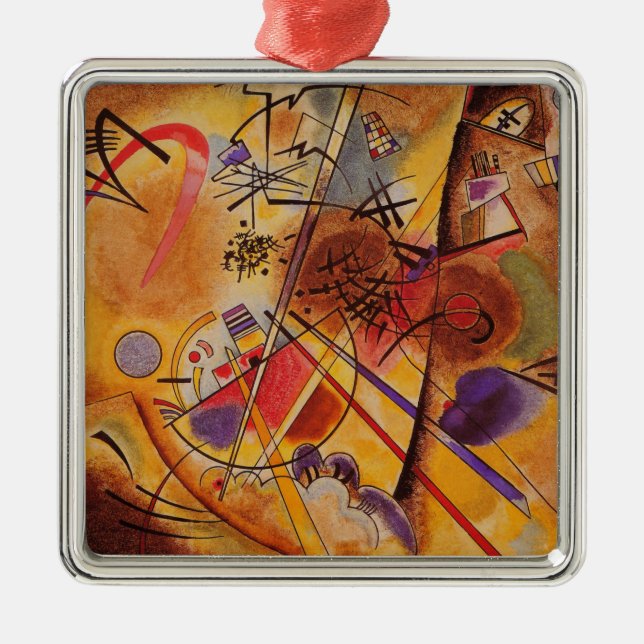 Kandinsky Abstract Artwork Metal Ornament (Front)