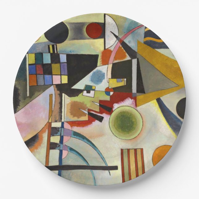 Kandinsky Abstract Artwork Paper Plates (Front)