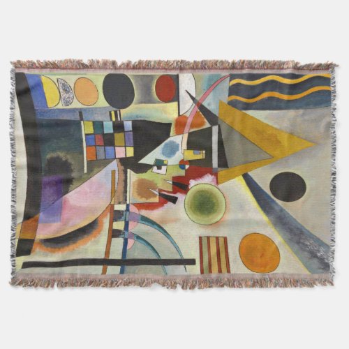 Kandinsky Abstract Artwork Throw Blanket