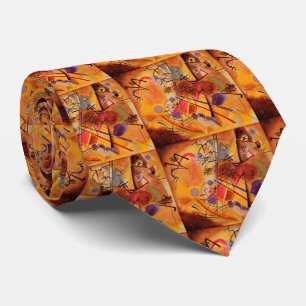 Kandinsky Abstract Artwork Tie