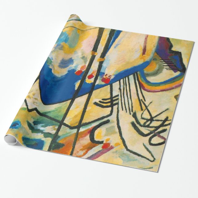 Kandinsky Abstract Artwork Wrapping Paper (Unrolled)