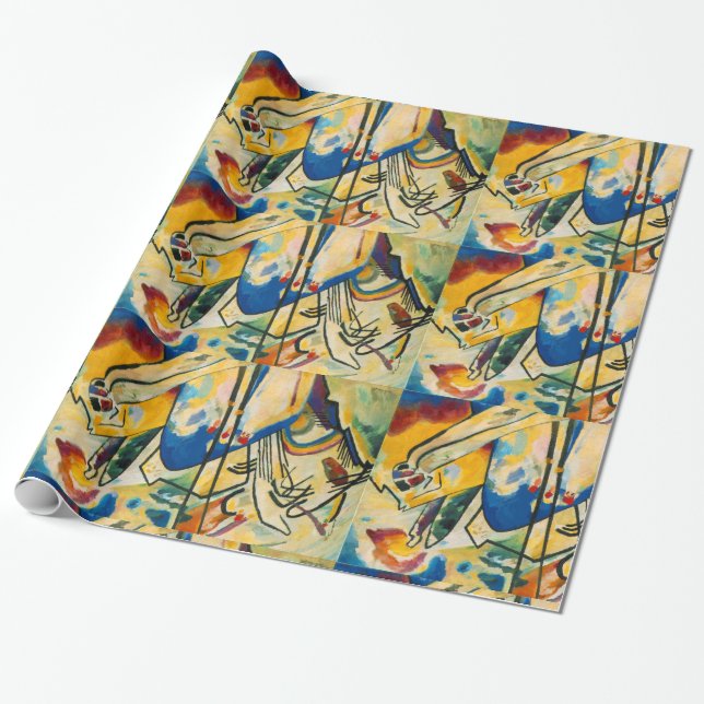 Kandinsky Abstract Artwork Wrapping Paper (Unrolled)