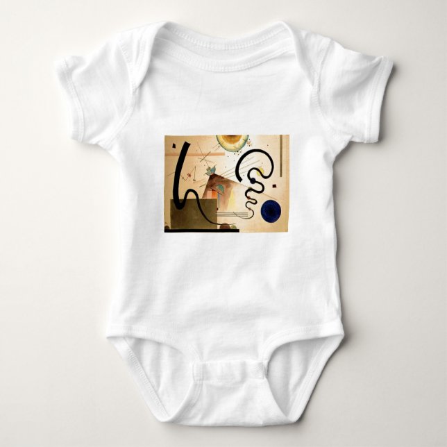 Kandinsky Abstract Baby Bodysuit (Front)