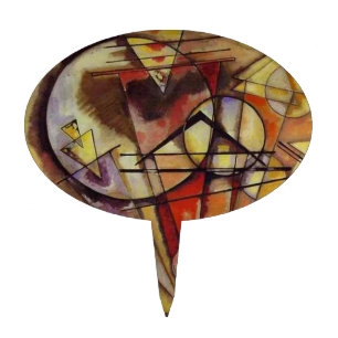 Kandinsky Abstract Circles Cake Topper