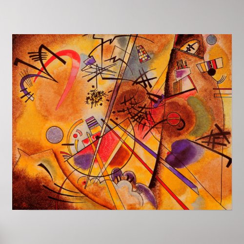 Kandinsky Abstract Circles Canvas Painting Artwork Poster
