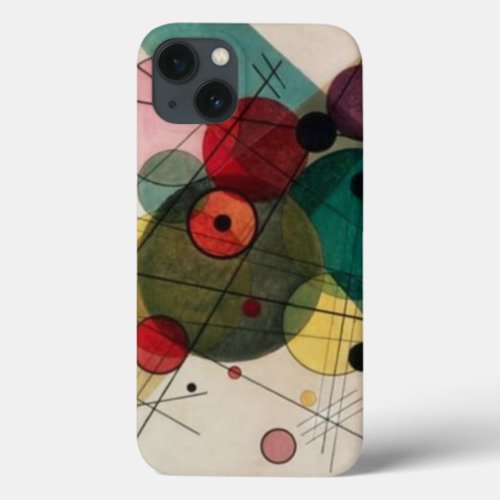 Kandinsky Abstract Circles iPhone 13 Case
