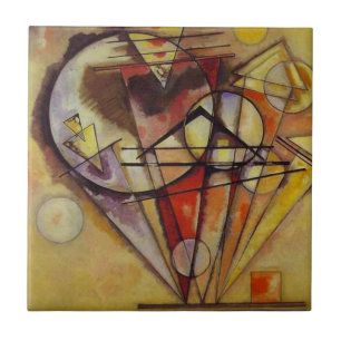 Kandinsky Abstract Circles Ceramic Tile