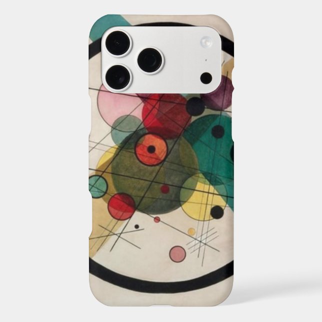 Kandinsky Abstract Circles iPhone Case (Back)
