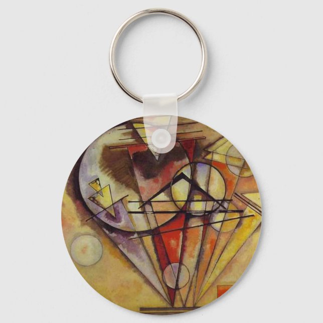 Kandinsky Abstract Circles Keychain (Front)