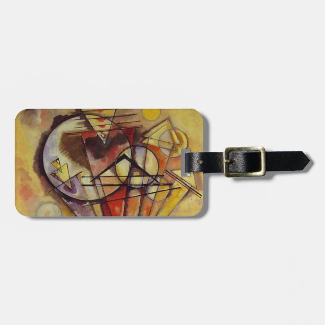Kandinsky Abstract Circles Luggage Tag (Front Horizontal)