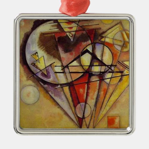 Kandinsky Abstract Circles Metal Ornament