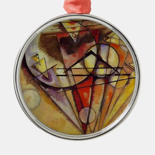 Kandinsky Abstract Circles Metal Ornament
