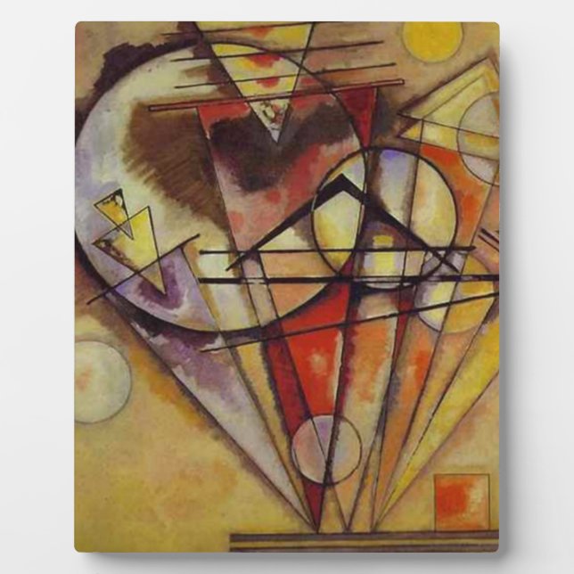 Kandinsky Abstract Circles Plaque (Front)