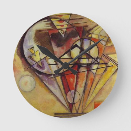 Kandinsky Abstract Circles Round Clock