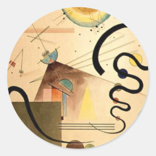 Kandinsky Abstract Classic Round Sticker
