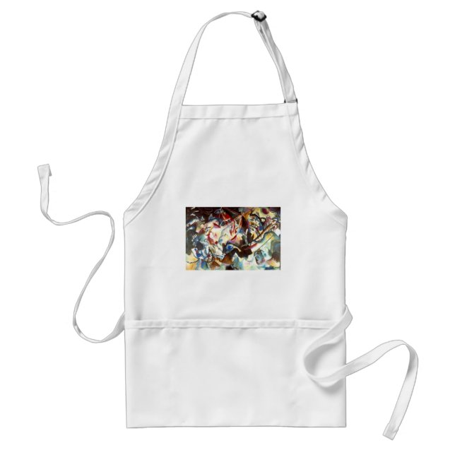 Kandinsky Abstract Composition VI Adult Apron (Front)