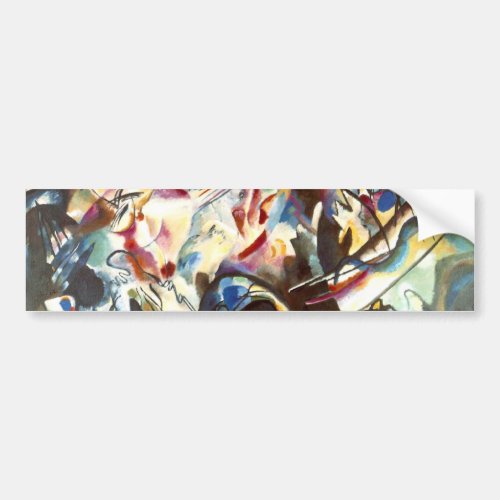 Kandinsky Abstract Composition VI Bumper Sticker