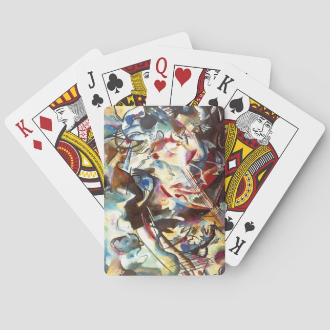 Kandinsky Abstract Composition VI Poker Cards (Back)