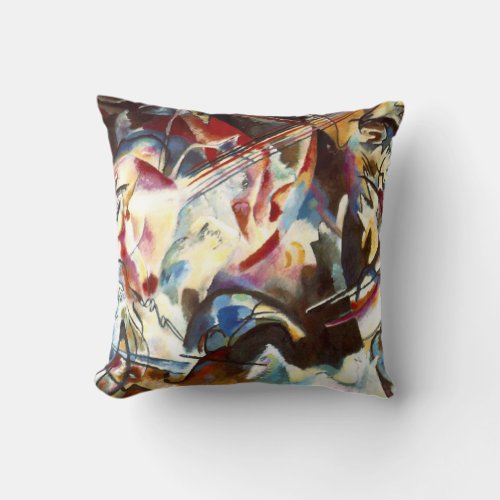 Kandinsky Abstract Composition VI Throw Pillow