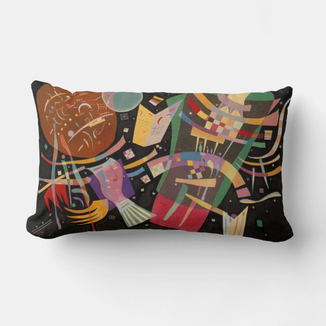 Kandinsky Abstract Composition X Lumbar Pillow (Front)