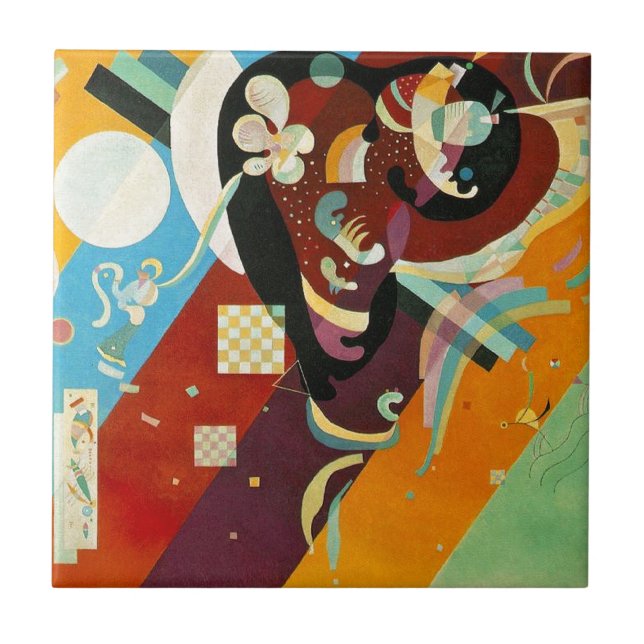 Kandinsky Abstract Compositon IX Ceramic Tile (Front)