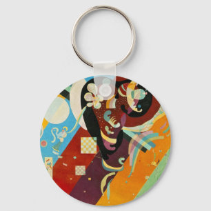 Kandinsky Abstract Compositon IX Keychain