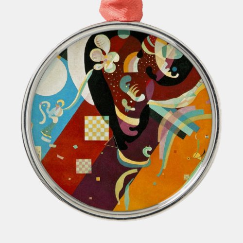 Kandinsky Abstract Compositon IX Metal Ornament