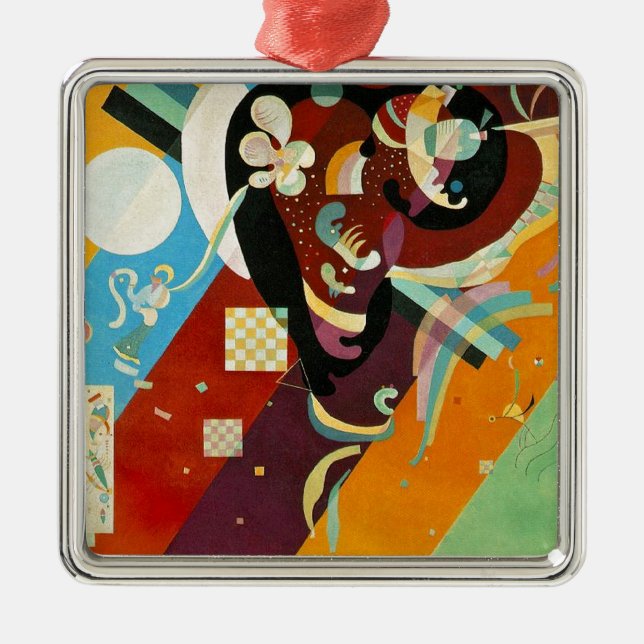 Kandinsky Abstract Compositon IX Metal Ornament (Front)