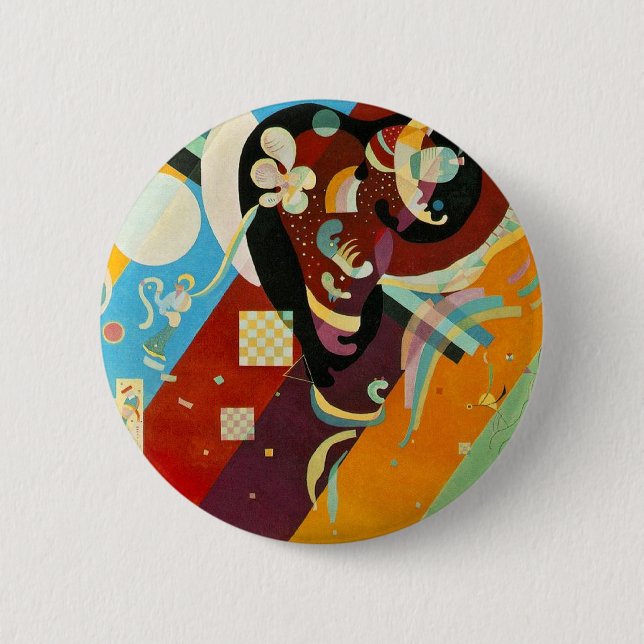 Kandinsky Abstract Compositon IX Pinback Button (Front)
