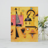 Kandinsky Abstract Decisive Pink Geometric Shapes (Standing Front)