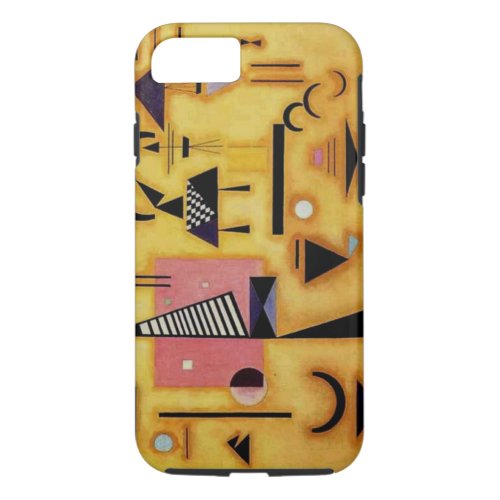 Kandinsky Abstract Decisive Pink Geometric Shapes iPhone 87 Case
