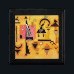 Kandinsky Abstract Decisive Pink Geometric Shapes Jewelry Box<br><div class="desc">One of the notable works of Wassily Kandinsky,  one of the founders of abstract art. Kandinsky took his place in history as one of the unique artists who broke new ground in world art.</div>
