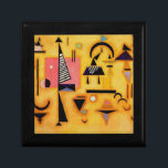 Kandinsky Abstract Decisive Pink Geometric Shapes Jewelry Box<br><div class="desc">One of the notable works of Wassily Kandinsky,  one of the founders of abstract art. Kandinsky took his place in history as one of the unique artists who broke new ground in world art.</div>