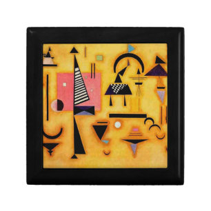 Kandinsky Abstract Decisive Pink Geometric Shapes Jewelry Box
