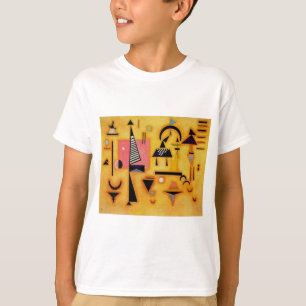 Kandinsky Abstract Decisive Pink Geometric Shapes T-Shirt