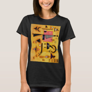 Kandinsky Abstract Decisive Pink Geometric Shapes T-Shirt