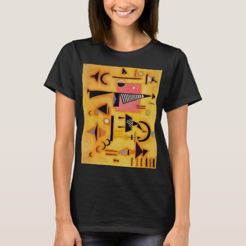 Kandinsky Abstract Decisive Pink Geometric Shapes T_Shirt