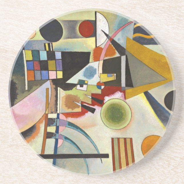 Kandinsky Abstract Expressionist Artwork Coaster (Front)