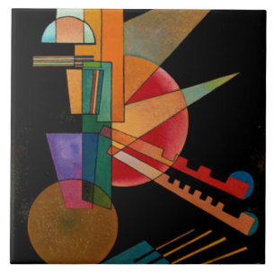 Kandinsky - Abstract Interpretation Ceramic Tile