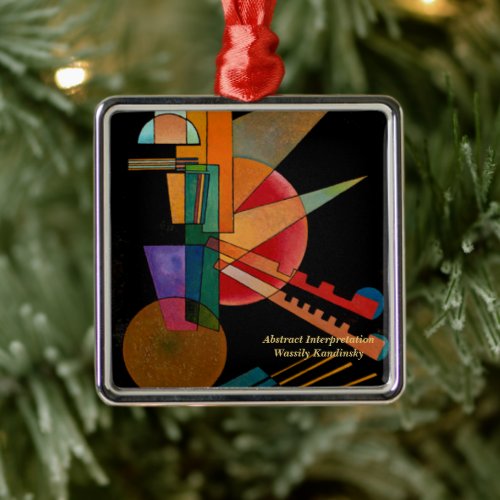 Kandinsky _ Abstract Interpretation Metal Ornament