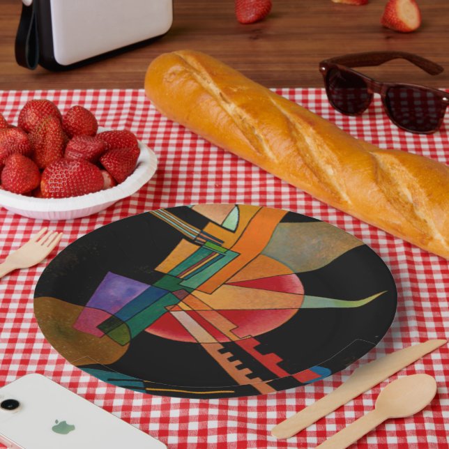Kandinsky - Abstract Interpretation Paper Plates (Picnic)