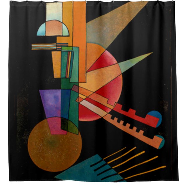 Kandinsky - Abstract Interpretation Shower Curtain (Front)