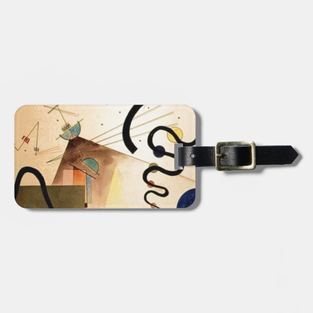 Kandinsky Abstract Luggage Tag (Front Horizontal)
