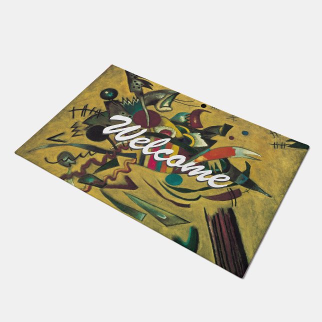Kandinsky Abstract Modern Art Professional Welcome Doormat (Angled)