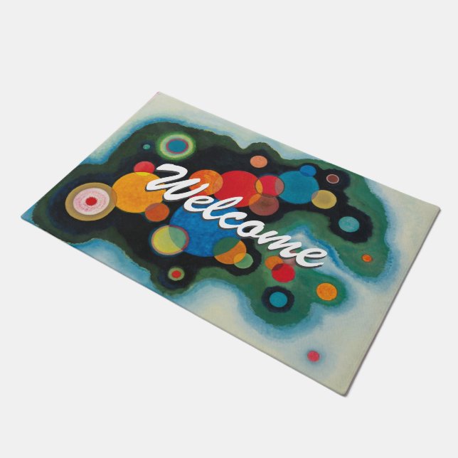 Kandinsky Abstract Modern Art Professional Welcome Doormat (Angled)