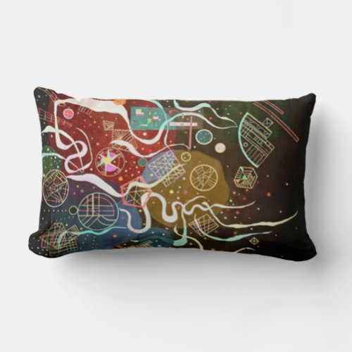Kandinsky Abstract Movement I Lumbar Pillow